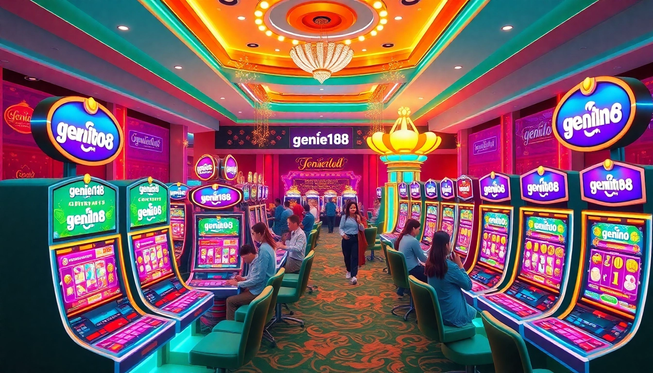 Experience the excitement of casino gaming with genie168's vibrant atmosphere and engaging slot machines.