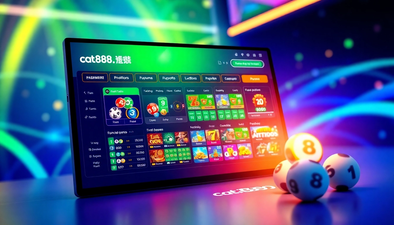 Explore the cat888 online lottery platform with vibrant features for engaging lottery experiences.