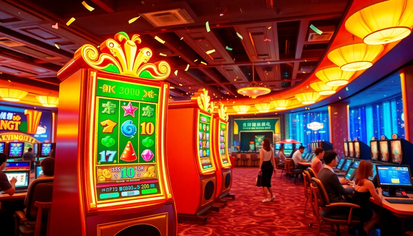 Experience an exciting สล็อตเว็บตรง gaming moment at a digital slot machine.