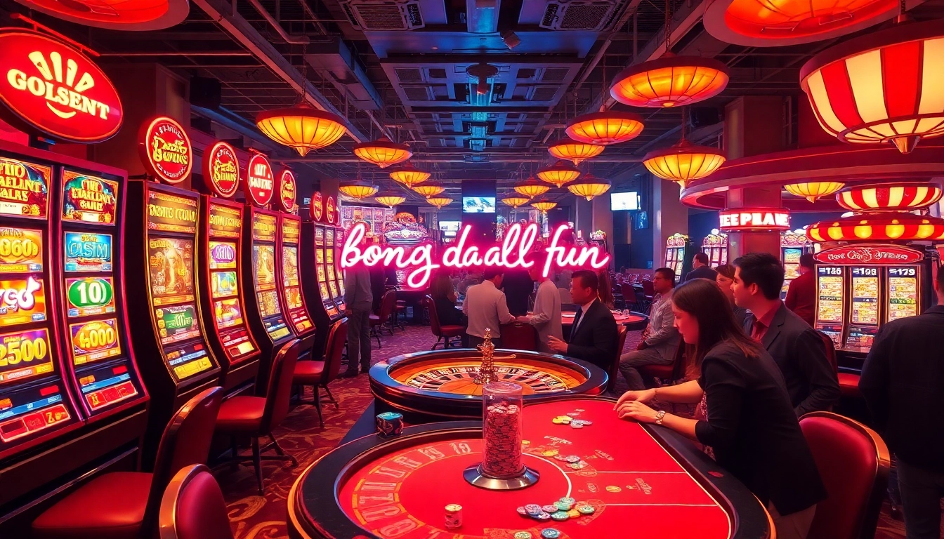 Bong da lu fun provides an exhilarating experience with live casino games and vibrant slot machines.