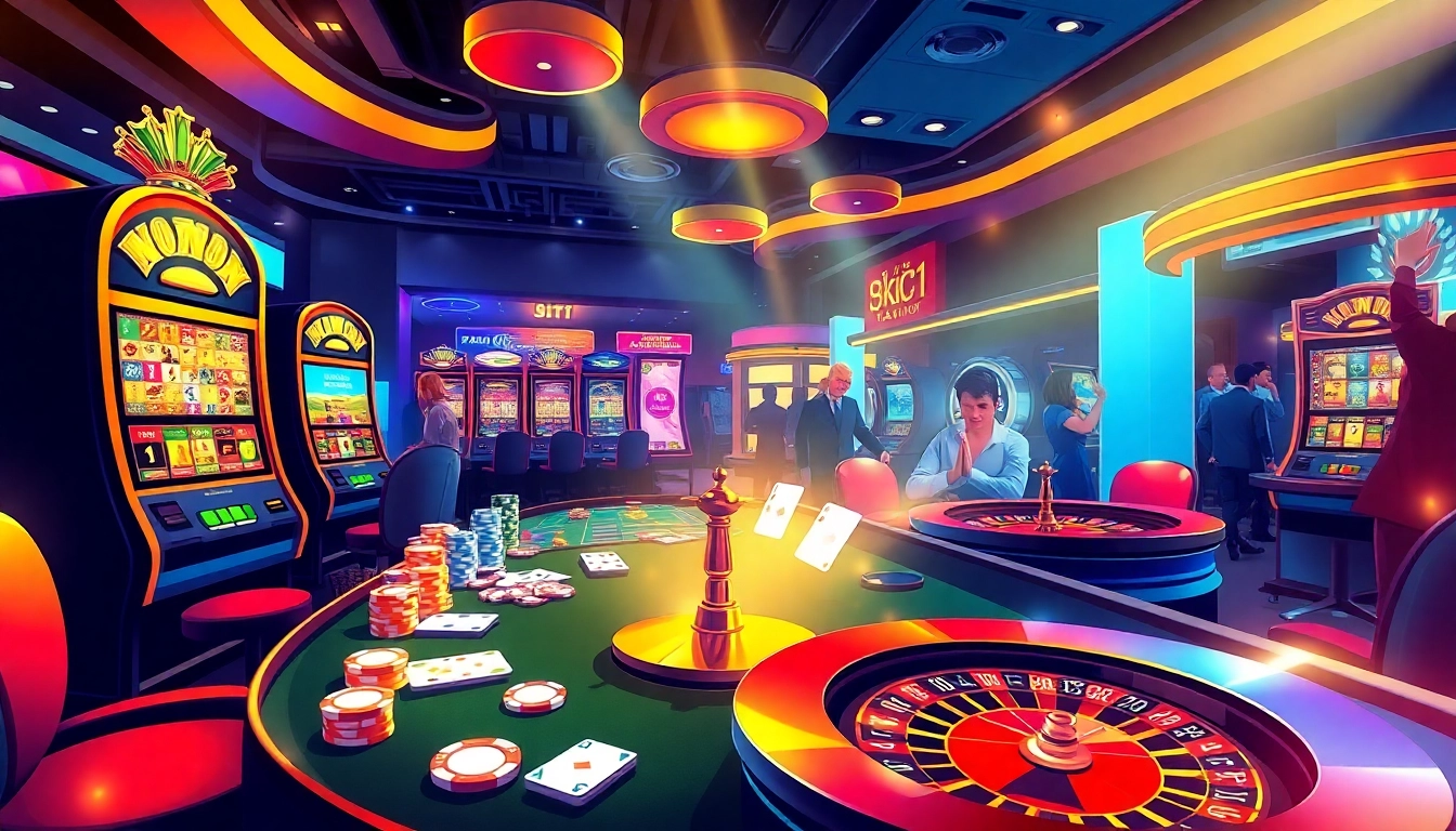 Experience thrilling gameplay at gamebaidoithuong's lively casino table, where poker chips and cards create excitement.